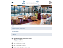 Tablet Screenshot of bestwestern-hotel-annecy.com